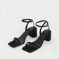 Ankle Strap Block Heel Sandals