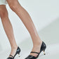 Asymmetric Strap D'Orsay Pumps