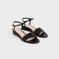 Asymmetric Wedge Sandals