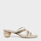 Cross Strap Heeled Mules