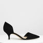 D'Orsay Glitter Kitten Heel Pumps