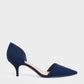 D'Orsay Glitter Kitten Heel Pumps