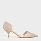 D'Orsay Glitter Kitten Heel Pumps
