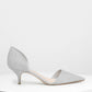 D'Orsay Glitter Kitten Heel Pumps