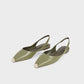 Espadrille Toe Cap Slingback Flats