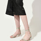 Geometric Heel Ankle Tie Sandals
