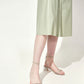 Geometric Heel Ankle Tie Sandals