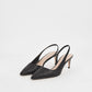 Glitter Half D'Orsay Slingback Pumps