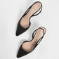 Glitter Half D'Orsay Slingback Pumps