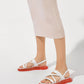 Grosgrain Strappy Flatform Sandals