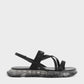 Grosgrain Strappy Flatform Sandals