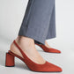 Half Moon Slingback Court Shoes