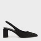 Half Moon Slingback Court Shoes