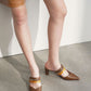 Leather Chain-Link Mules