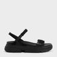 Mesh & Grosgrain Flatform Sandals
