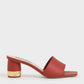 Metallic Accent Mules