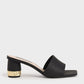 Metallic Accent Mules