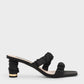 Ruched Strap Mules