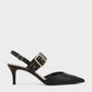 Studded Slingback Heels