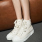 Woven Fabric High Top Sneakers