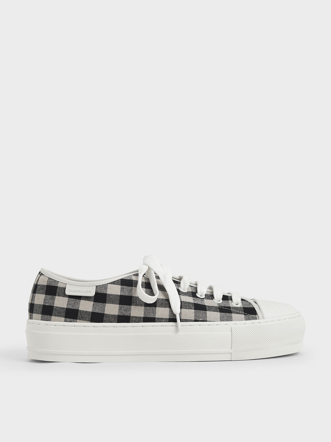 Woven Gingham Sneakers