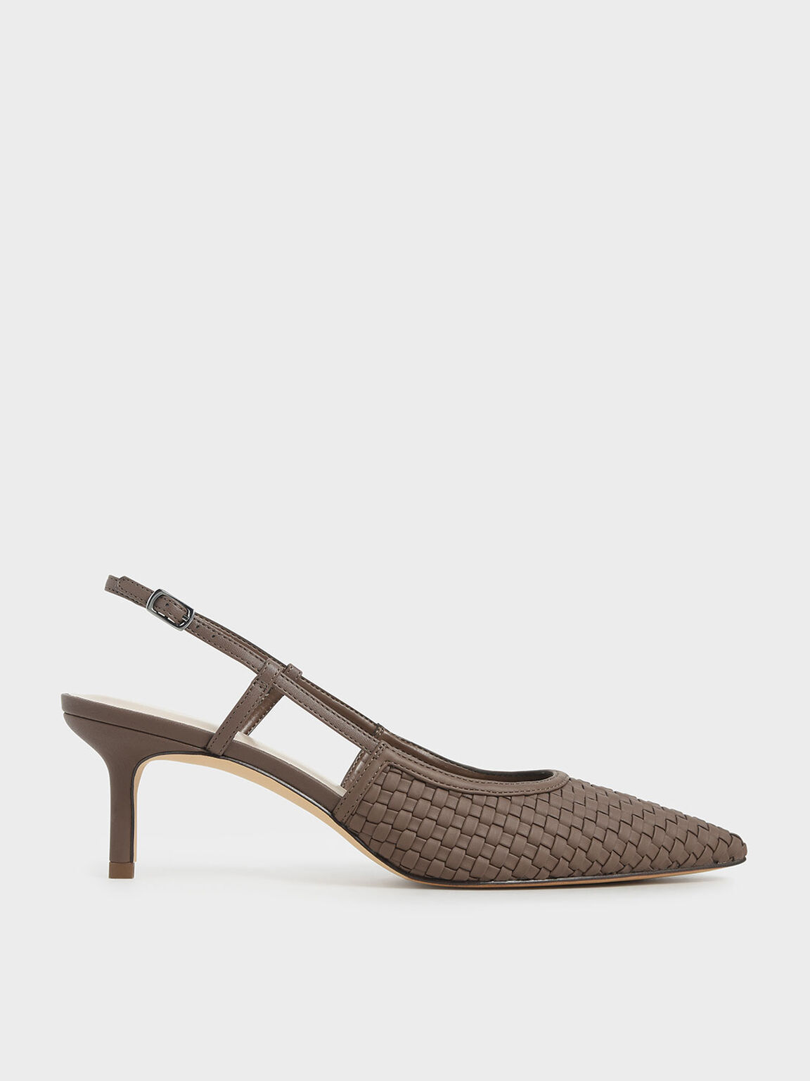 Woven Slingback Pumps